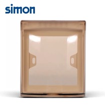 Simon electrical waterproof box transparent bathroom toilet socket waterproof cover 86 type splash box switch protective cover