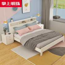 Eye ban shi chuang 1 8 meters and secondary bedroom in single and double peoples congress bedside table upholstered headboard may glove MZ