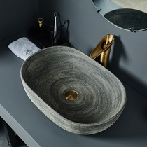  Retro art table basin Rectangular ceramic washbasin Bathroom Antique washbasin Chinese washbasin