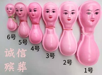 Plastic head paper head face face white matter funeral mourse mourners paper cow hair horse hair
