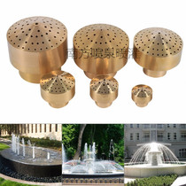 All copper 4 points 6 points 1 inch 2 inch fireworks column nozzle Fish pond water landscape garden gardening fountain nozzle Shower nozzle
