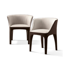 Diana Armchair Modern minimalist design master glass steel single person leisure hotel model indirect reception chair
