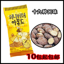 Korean snacks Toms Tom Farm Honey Butter Almonds 35g Wasabi Mustard Mixed Nuts Dried Nuts