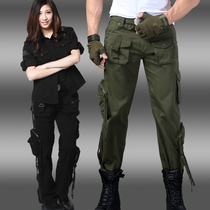 Allied military fans pants outdoor slim pants pants men and women with the same military Green mens pants