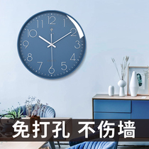 Polaris modern simple electronic clock home living room silent wall clock fashion Nordic decorative calendar clock