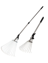 Household cupping rake tree leaf Harrow gardening steel wire deciduous grass rake grate lawn agricultural stainless steel garden tools