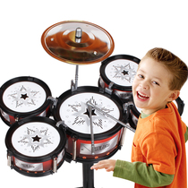 Drum Set Childrens toys Beginner Jazz drum music Baby Percussion boys practice drums Five drums 3 years old 6