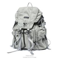 LIVEBOX TWIN SHOULDER BAG Male Tide Card Function Wind Computer Bag University School Bag Overalls Large Capacity Travel Backpack