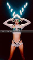 Weiyi new e-sports LED tentacles show mirror suit gogo nightclub bar performance suit a