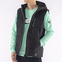 Anta down horse clip vest men 2021 autumn and winter New plus velvet loose hooded sports vest 152147901