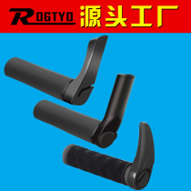 Bicycle handlebars mountain bike anti-slip handle dead fly aluminum alloy rubber handlebar handlebar handle grip riding equipment