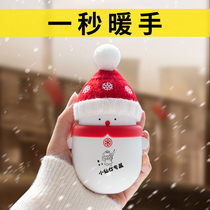 Little snowman hand warmer treasure charging treasure two-in-one warm baby girl with portable mini dormitory hand warm artifact