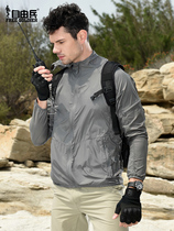 Military fans outdoor sunscreen clothing Mens and womens summer anti-UV coat skin windbreaker Ultra-thin sunscreen clothing skin clothing