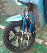 Motorcycle lock electric lock fixed installation front fork lock anti-theft lock lengthened two-wheel lock type double pull door plug lock