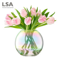 British LSA Pearl imported Pearl Rainbow Crystal Glass Vase ornaments living room vase Nordic decoration