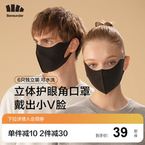  Banana under the 2021 new four seasons eye corner three-dimensional sunscreen mask thin and breathable can be washed men and women with the same accessories