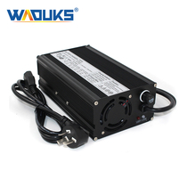 50 4V7A 8A 10A smart charger for 12s 44v lithium battery aluminum case with cooling fan