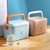 Medicine box Household large-capacity family medicine storage box Medicine small first aid box Cute emergency medical box