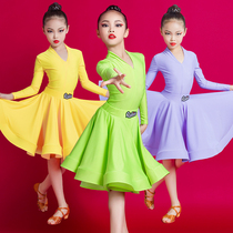 Lolita winter girls Latin dance professional competition prescribed clothing Art exam grading large skirt suit competition clothing