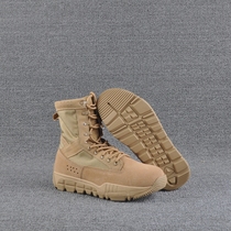 Mens new outdoor anti-wear abrasion-absorbing breathable desert boots light high-cylinder lacing boots