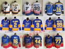 St Louis Blues Macinnis Hull Gretzky Jersey Blues retro ice hockey suit