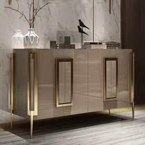 Postmodern light luxury entrance cabinet Solid wood dining side cabinet Nordic Neoclassical decoration cabinet American shoe cabinet home locker