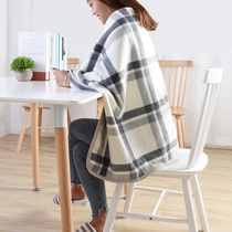 Multifunctional air conditioning blanket flannel cover blanket shawl blanket office Nap Nap velvet coral fleece lazy carpet cloak