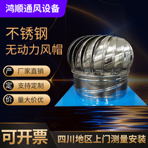 Stainless steel unpowered hood wind ball Roof ventilator Industrial plant flue outlet fan Farm ventilation fan