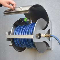 Hongchen with cover water pipe storage rack wall-mounted stainless steel pipe rack household car wash water gun set