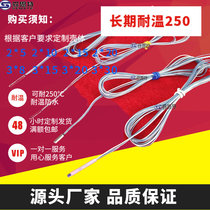 Small size PT100 temperature sensor High temperature resistance 250 degrees wire type PT1000 platinum thermal resistance temperature probe