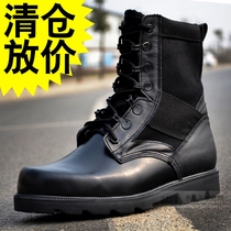 New style combat boots mens spring and autumn combat training boots Womens ultra-light training shoes wear-resistant black rubber shoes physical training shoes