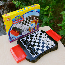 Magnetic Chess Chess Children Students Beginners Portable Drawer Chessboard Benefit Intelligence Chess Toys