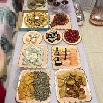 Disposable Paper Dessert Dessert Decorated Dispensed Tableware Childrens Birthday Party Fruit Picnic Play Cake Disc