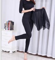 Body training clothing female suit elegant temperament tutor etiquette training catwalk tight round neck dance practice uniform