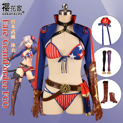 taobao agent [Sakura House] Fate/Grand Order FGO Miyamoto Musashi swimsuit swimwear COSPLAY clothing