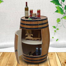 Oak barrel wine barrel decoration winery wine kiln ornaments Wine display wine cabinet Wine barrel Solid wood ornaments Photography props