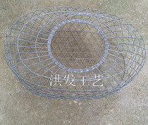 Stainless steel chicken cage household large cage egg cage oval wire cage steel wire cage chicken duck pet basket