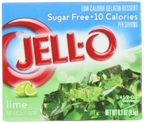 Jell-O Sugar-Free Gelatin Dessert Lime 0 30-Ounce