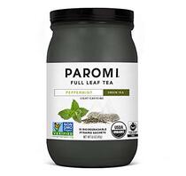 Paromi Tea Organic Peppermint Green Tea 15 Pyramid