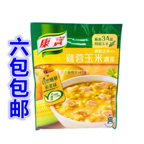 Six packs of Taiwan imported Kangbao soup (chicken corn) 54g