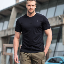 Dragon tooth fifth generation B2 level round neck shirt tactical T shirt male military fan physical fitness short sleeve outdoor T-shirt summer Iron Blood