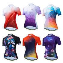 AOGDA New Riding Clothing Short Sleeve Spring Summer Road Car Perspiration Sun Protection Bike Clothing Riding Equipment Lady