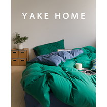 YAKEHOME (Berlin early morning) Maternal and Child Class A Green All Cotton Knit Cotton Four Pieces of Geranium Pure Cotton