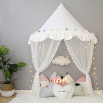 Childrens tent wall-mounted mosquito net bed mantle bedside account reading corner indoor Princess game house cotton Nordic