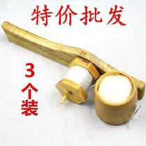 Ink Dou scribe woodwork decoration bamboo ink bucket hand old ink bucket special wooden