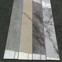 Skirting line Tile white foot line Imitation marble full cast glaze corner line Nordic living room black gray foot line