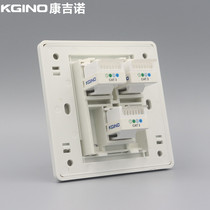 Type 86 three-port telephone panel 3-position telephone socket contains 3 RJ11 voice module CAT3 sockets