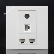 Type 86 3 Networks 1 TV TV socket panel 3 computer network cable TV cable TV switch socket