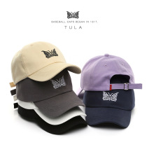 Hat autumn and winter personality butterfly embroidery cotton cap male summer outdoor leisure sun hat Net red tide female baseball cap