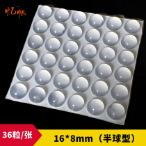 3M transparent 16 * 8mm Anti-collision rubber grain furniture door cabinet non-slip anti-touch cushion silencing grain self-adhesive anti-collision mat